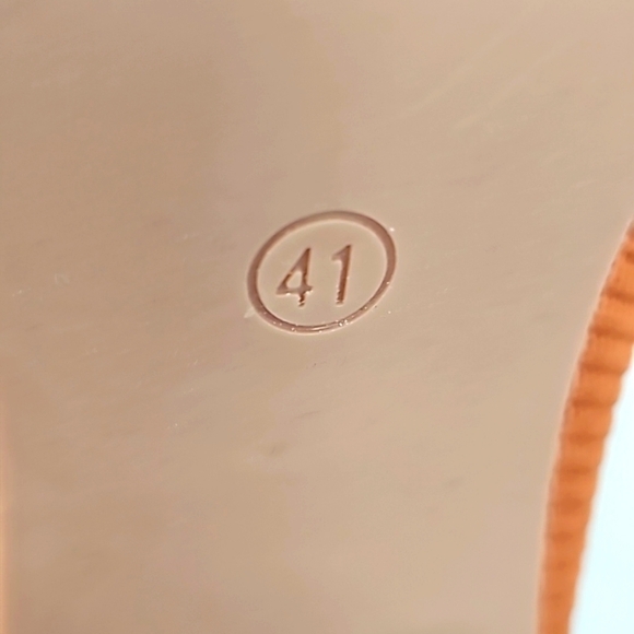 Zara Sock Bootie with Clear Acrylic Block Heel Burnt Orange - Picture 5 of 13